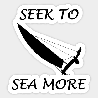 Seek To Sea More - Catamaran Sailing Sticker